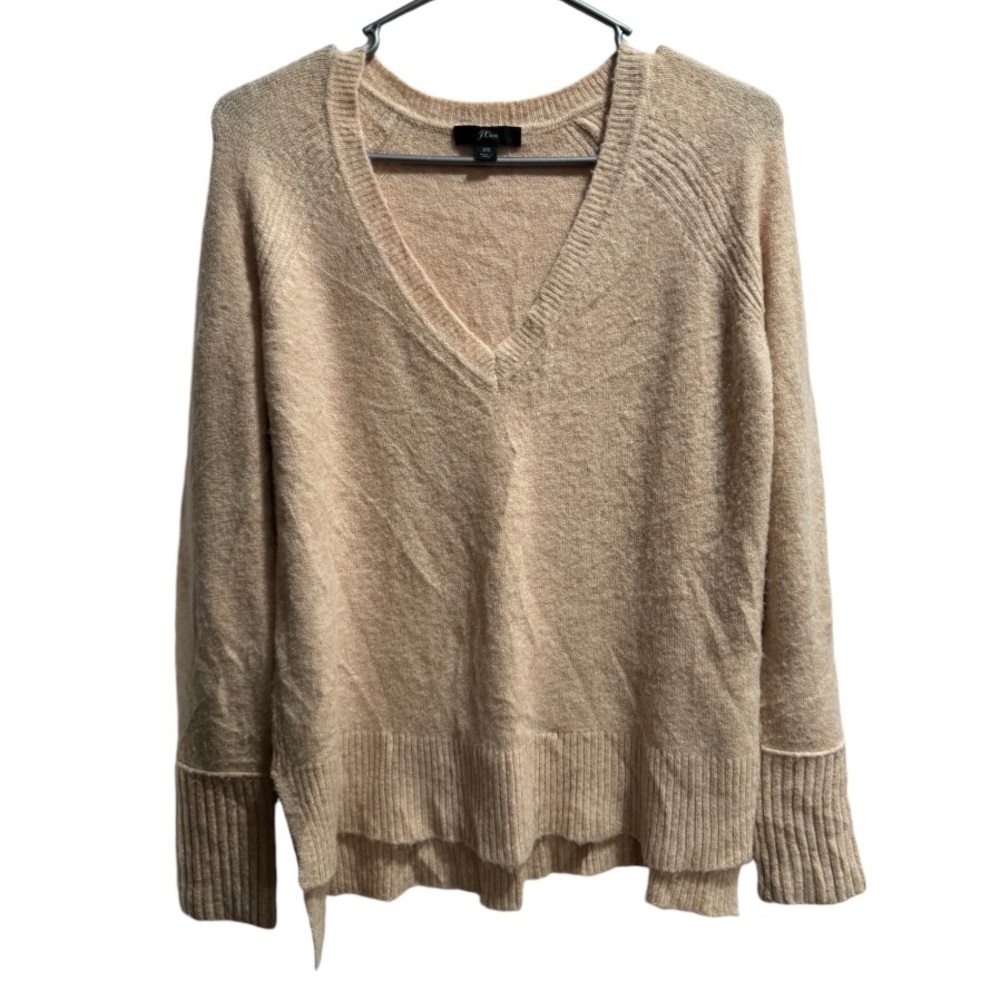 J. Crew Sweater,‎ size XS, Oatmeal color, Alpaca, Merino Wool